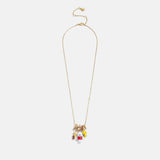 Peanuts Charm Necklace - Gold/Pavé