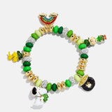 Peanuts St. Patrick’s Day Charm Bracelet - Green/Gold
