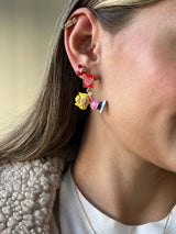 BaubleBar Peanuts Valentine’s Day Earring Set - Red/Pink - 
    Set of three earrings 
  
