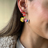 Peanuts Valentine’s Day Earring Set - Red/Pink