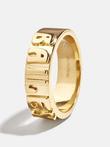 BaubleBar 18K Gold Cigar Band Custom Ring - Gold - 
    Made with Love: 15% Off Custom
  

