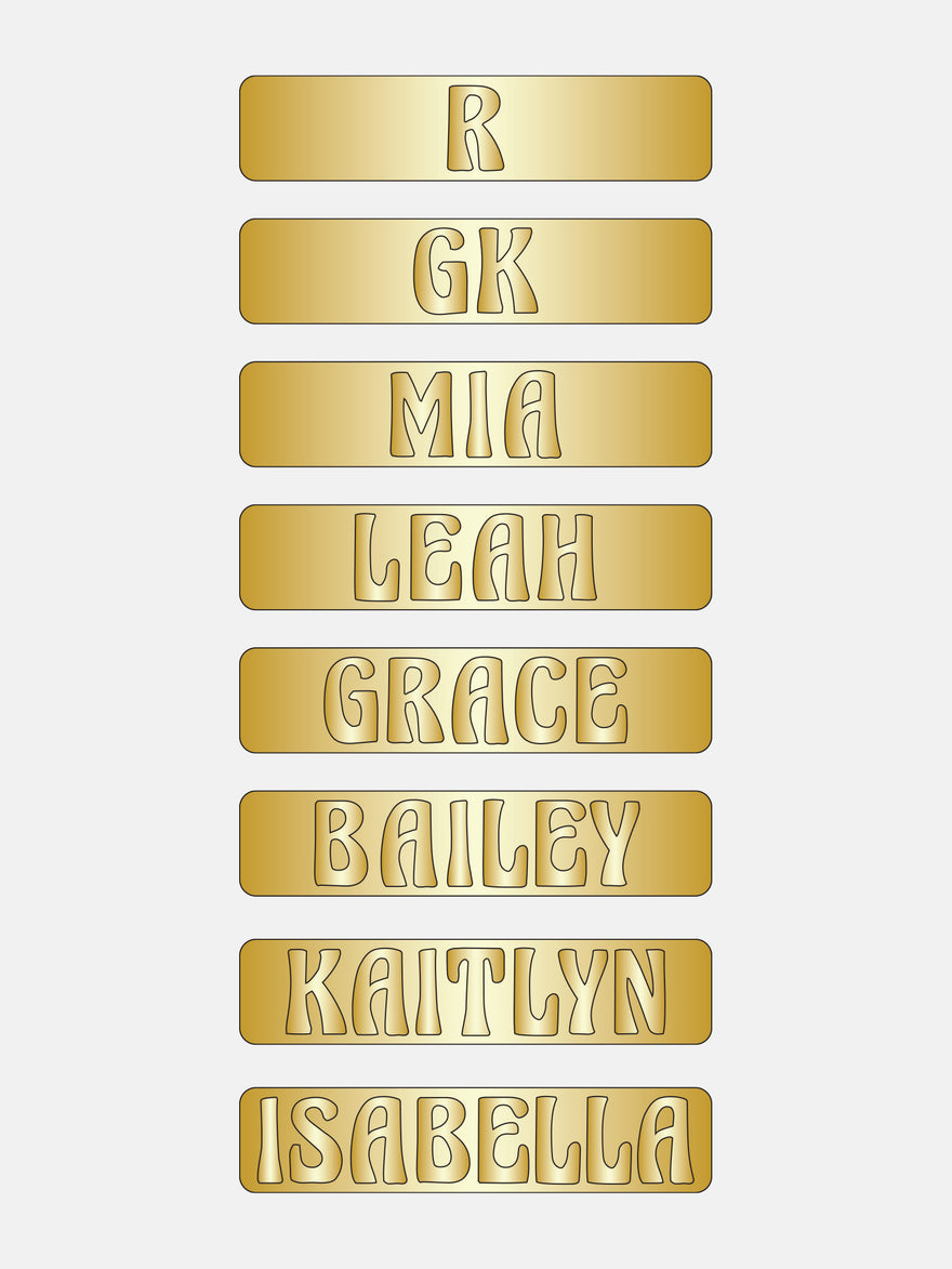 14K Gold Cigar Band Custom Ring - Gold