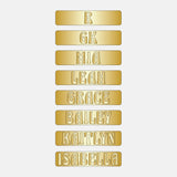 14K Gold Cigar Band Custom Ring - Gold/Pavé