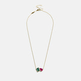 Toi et Moi 14K Gold Custom Birthstone Necklace - Gold