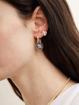 BaubleBar MLB Hoop Earring Set - New York Yankees - 
    Two pairs of New York Yankees earrings
  
