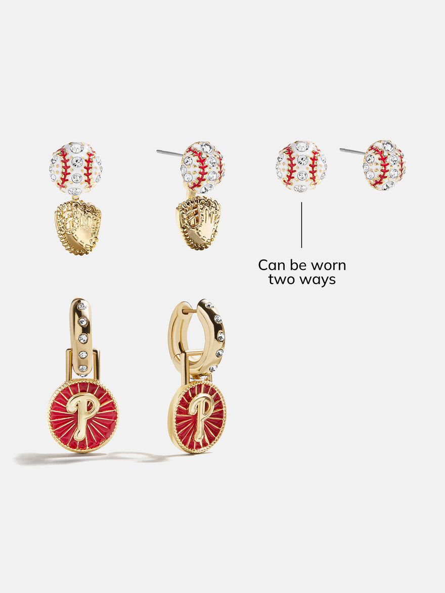 MLB Hoop Earring Set - Philadelphia Phillies
