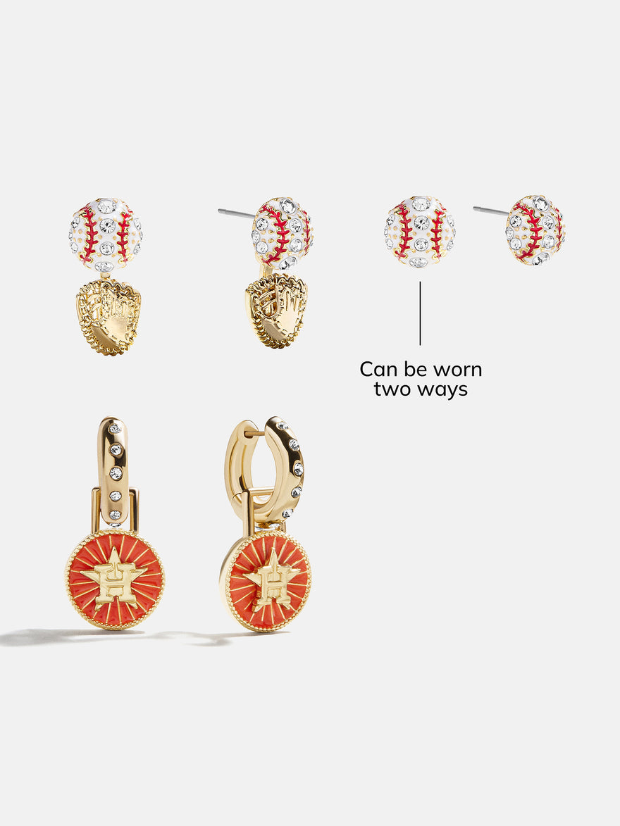 MLB Hoop Earring Set - Houston Astros