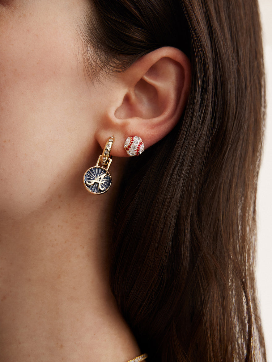 MLB Hoop Earring Set - Atlanta Braves