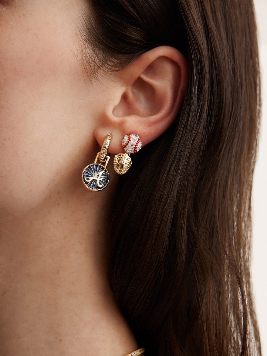 MLB Hoop Earring Set - Atlanta Braves