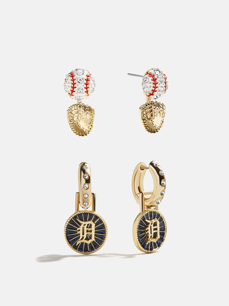 MLB Hoop Earring Set - Detroit Tigers