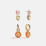 MLB Hoop Earring Set - Baltimore Orioles