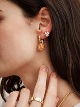 BaubleBar MLB Hoop Earring Set - Baltimore Orioles - 
    Two pairs of Baltimore Orioles earrings
  
