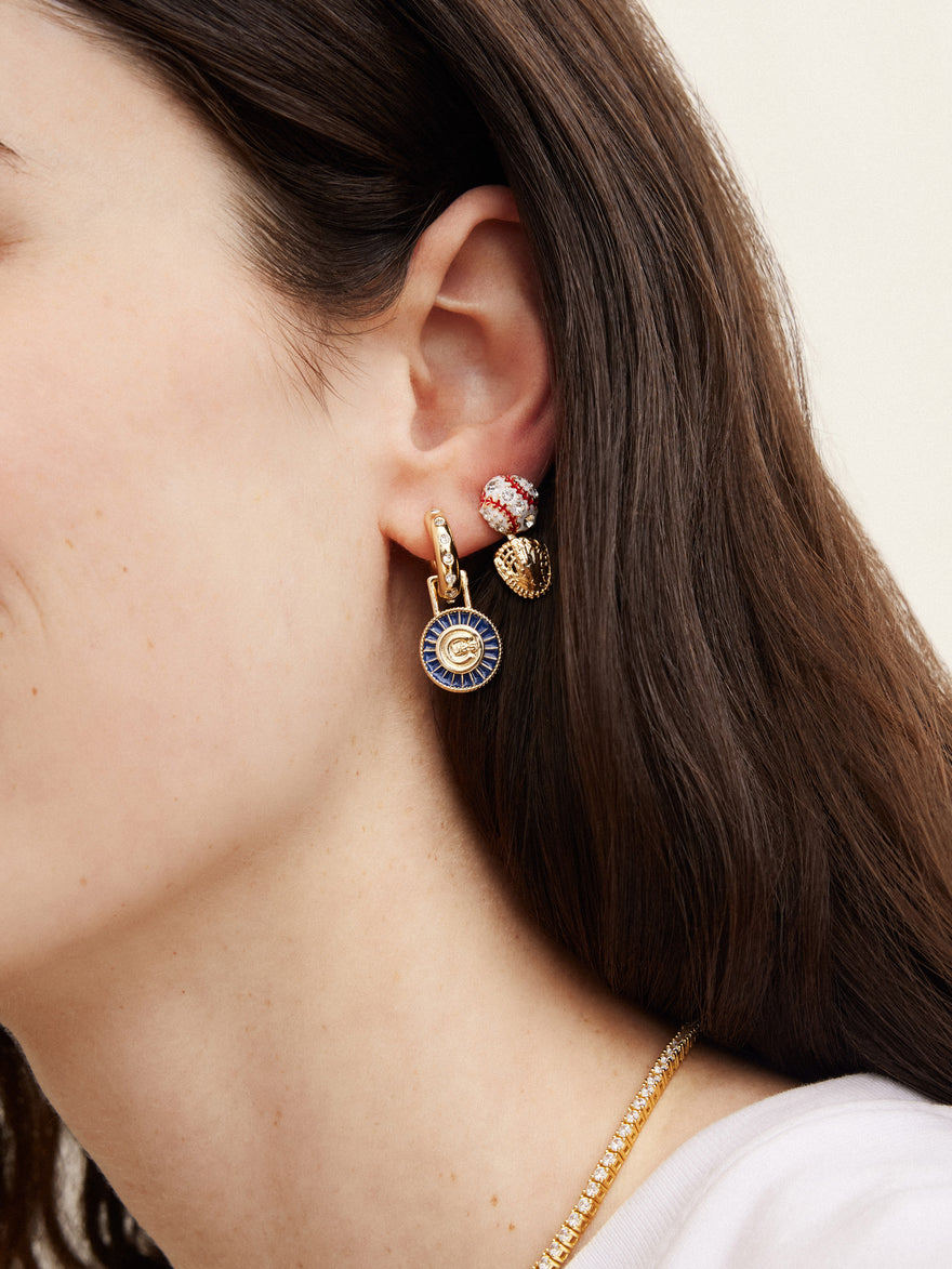 MLB Hoop Earring Set - Chicago Cubs