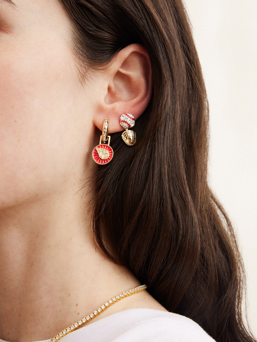 MLB Hoop Earring Set - Cleveland Guardians