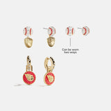 MLB Hoop Earring Set - Cleveland Guardians