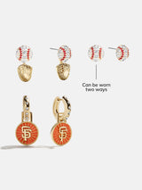 BaubleBar MLB Hoop Earring Set - San Francisco Giants - 
    Two pairs of San Francisco Giants earrings
  
