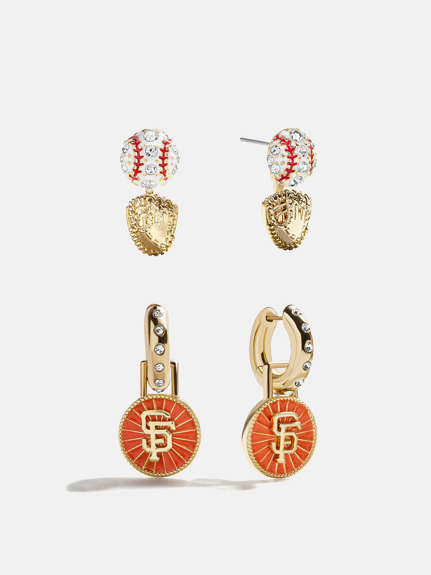 MLB Hoop Earring Set - San Francisco Giants