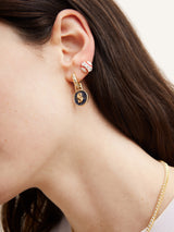 BaubleBar MLB Hoop Earring Set - Seattle Mariners - 
    Two pairs of Seattle Mariners earrings
  
