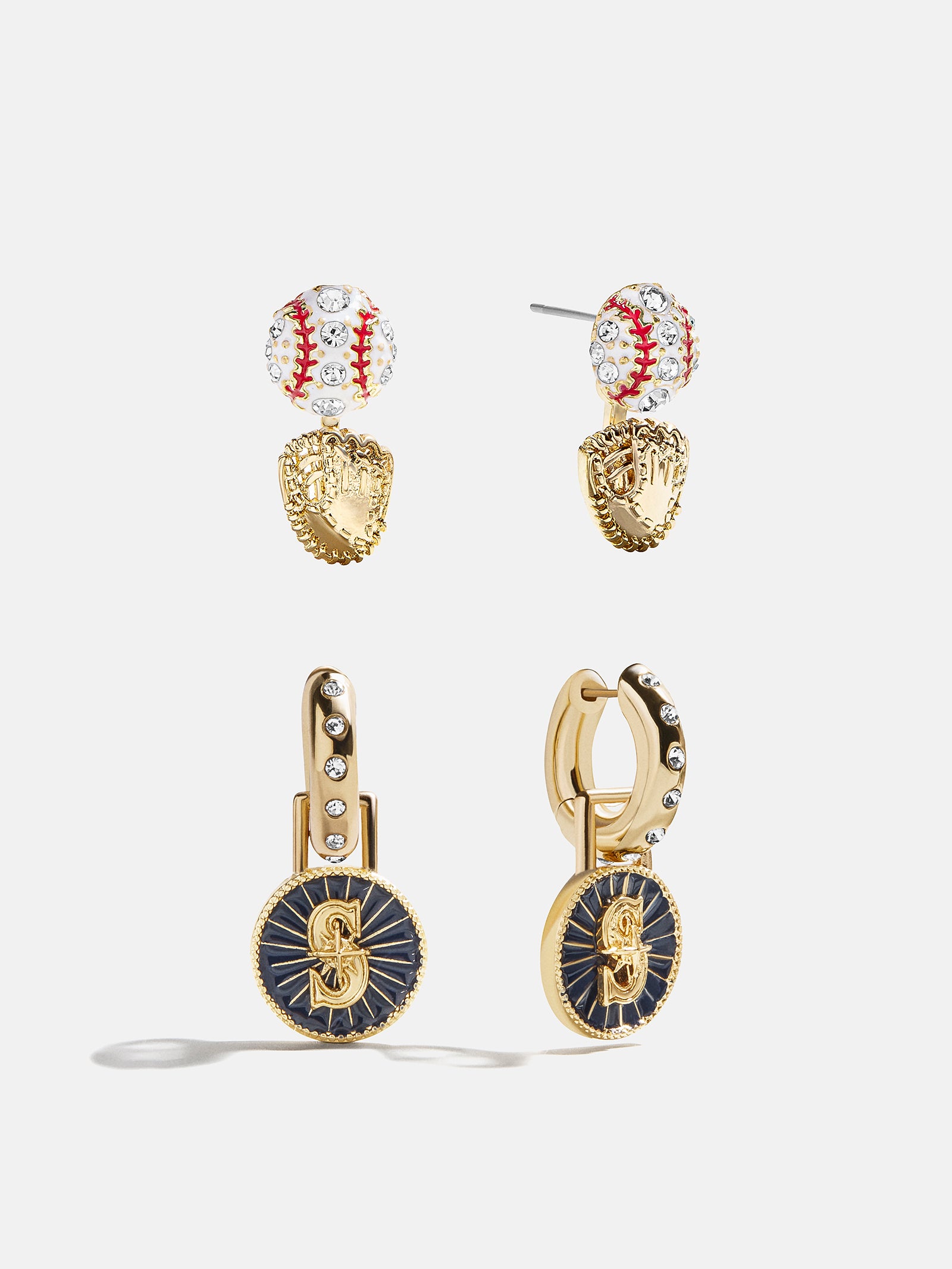 MLB Hoop Earring Set - Seattle Mariners