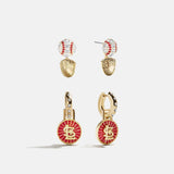 MLB Hoop Earring Set - St. Louis Cardinals