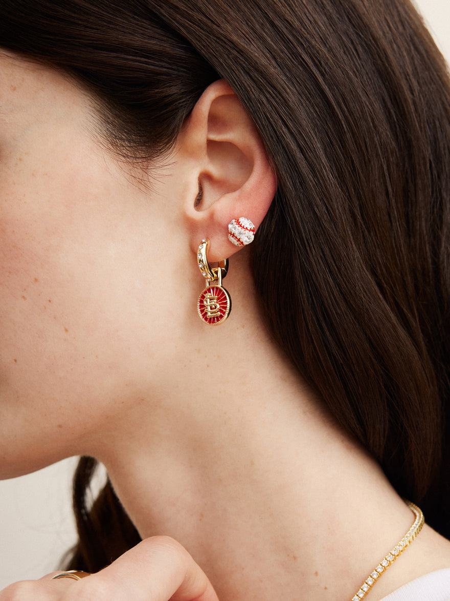 MLB Hoop Earring Set - St. Louis Cardinals