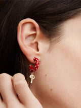 BaubleBar MLB Enamel Hoop Earrings - Philadelphia Phillies - 
    Philadelphia Phillies earrings
  

