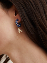 BaubleBar MLB Enamel Hoop Earrings - Los Angeles Dodgers - 
    Los Angeles Dodgers earrings
  
