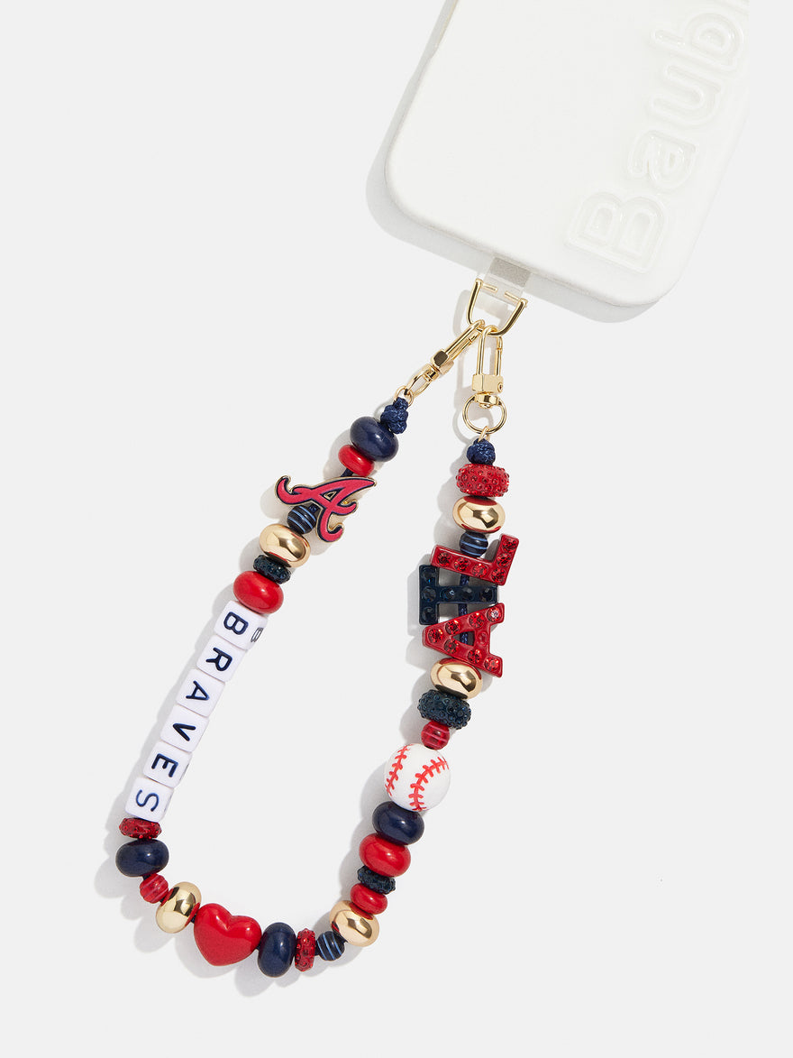 MLB Phone Charm - Atlanta Braves