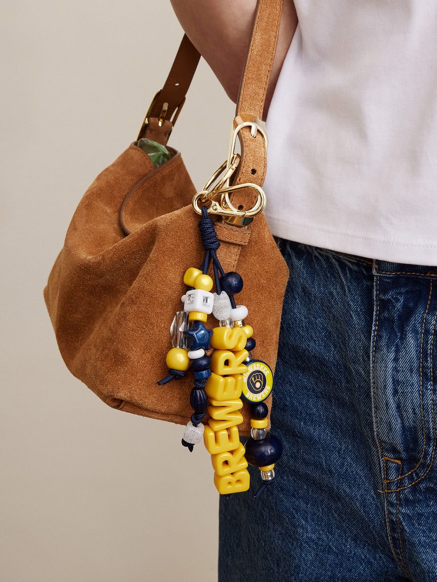 MLB Beaded Bag Charm - Milwaukee Brewers