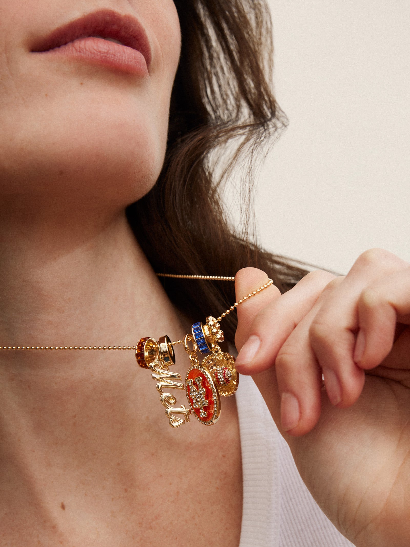 10K BELIEVER JEWERY Mets ピアス IN-PUT-OUT New York Mets Jewelry & Accessories | BaubleBar