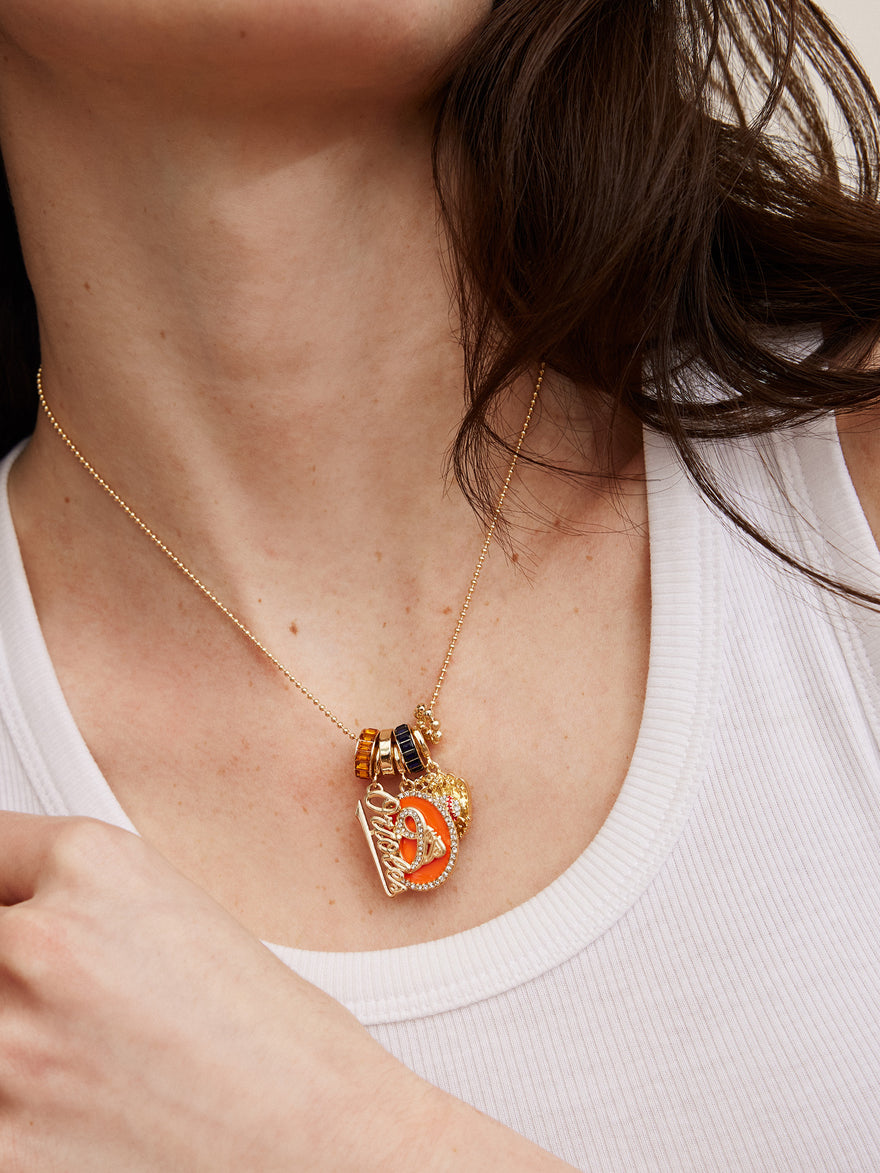 MLB Charm Necklace - Baltimore Orioles