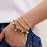 MLB Motif Beaded Bracelet - Houston Astros