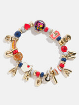 BaubleBar MLB Motif Beaded Bracelet - Cleveland Guardians - 
    Cleveland Guardians charm bracelet
  
