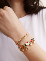 BaubleBar MLB Motif Beaded Bracelet - Cleveland Guardians - 
    Cleveland Guardians charm bracelet
  
