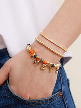 BaubleBar MLB Motif Beaded Bracelet - New York Mets - 
    New York Mets charm bracelet
  
