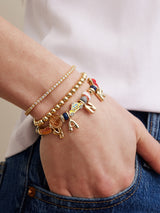 BaubleBar MLB Motif Beaded Bracelet - New York Yankees - 
    New York Yankees charm bracelet
  
