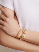 MLB Motif Beaded Bracelet - San Francisco Giants