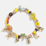MLB Motif Beaded Bracelet - San Diego Padres