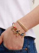 MLB Motif Beaded Bracelet - Toronto Blue Jays