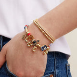MLB Motif Beaded Bracelet - Toronto Blue Jays