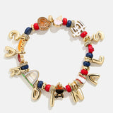 MLB Motif Beaded Bracelet - St. Louis Cardinals