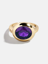 BaubleBar Oval - 
    Statement gold ring
  
