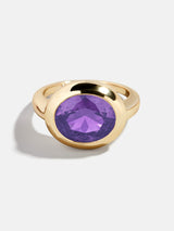 BaubleBar Oval - 
    Statement gold ring
  
