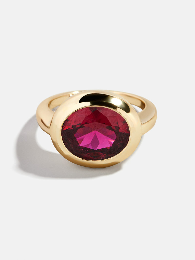 BaubleBar Oval - 
    Statement gold ring
  
