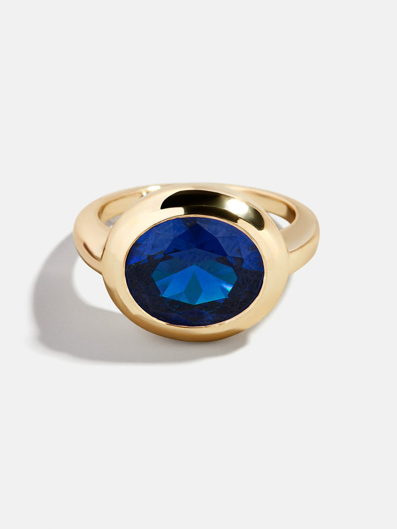 BaubleBar Oval - 
    Statement gold ring
  
