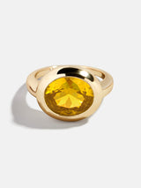 BaubleBar Oval - 
    Statement gold ring
  
