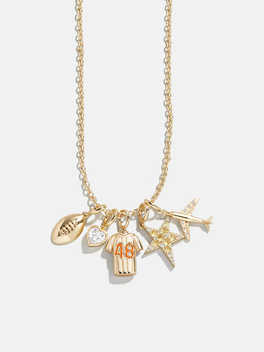 Jersey Custom Cluster Charm - Orange
