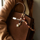 Flying Colors Bag Charm - Gold/Brown
