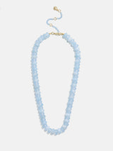BaubleBar Joyce Semi-Precious Beaded Necklace - Blue Lace Agate - 
    Beaded necklace for stacking 
  
