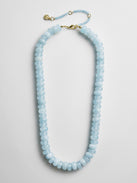 Joyce Semi-Precious Beaded Necklace - Blue Lace Agate